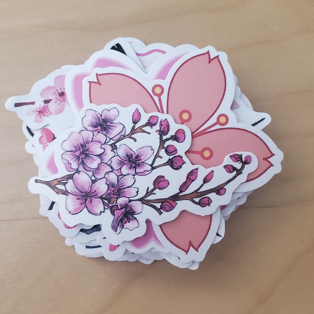 50 Flower Stickers - Picture 4 of 7